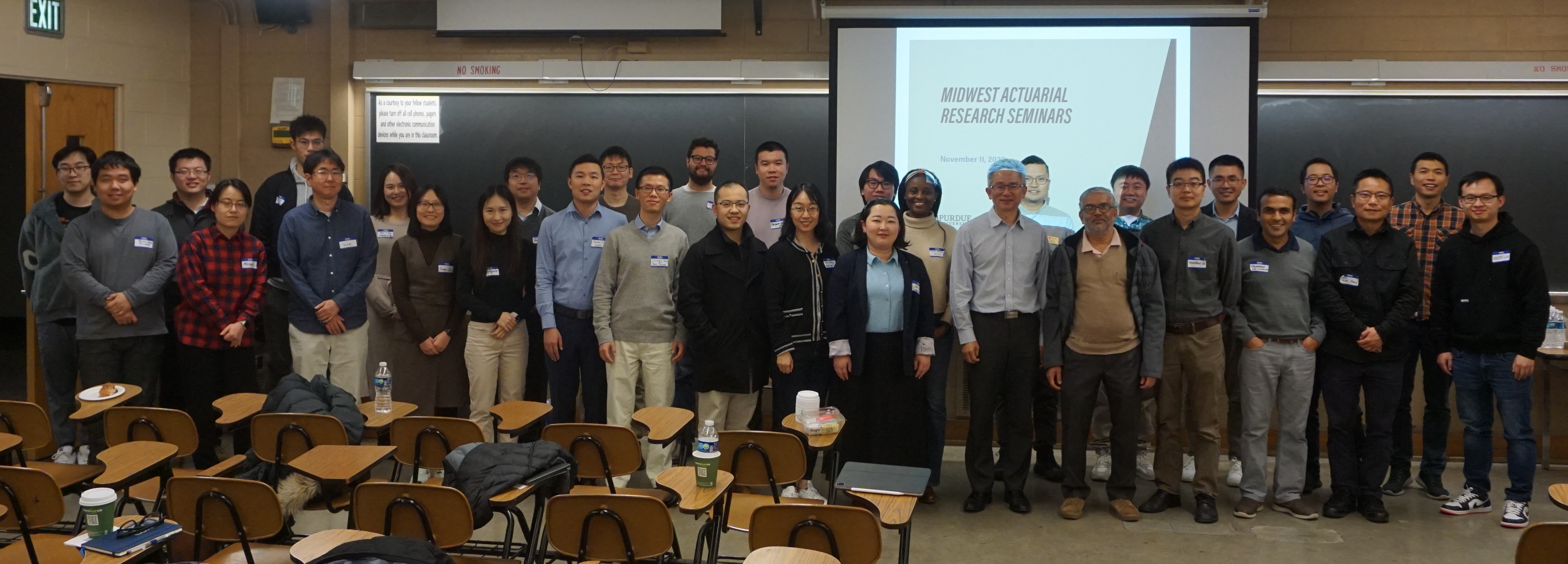Seminar attendees for the Midwest Actuarial Research Seminar.