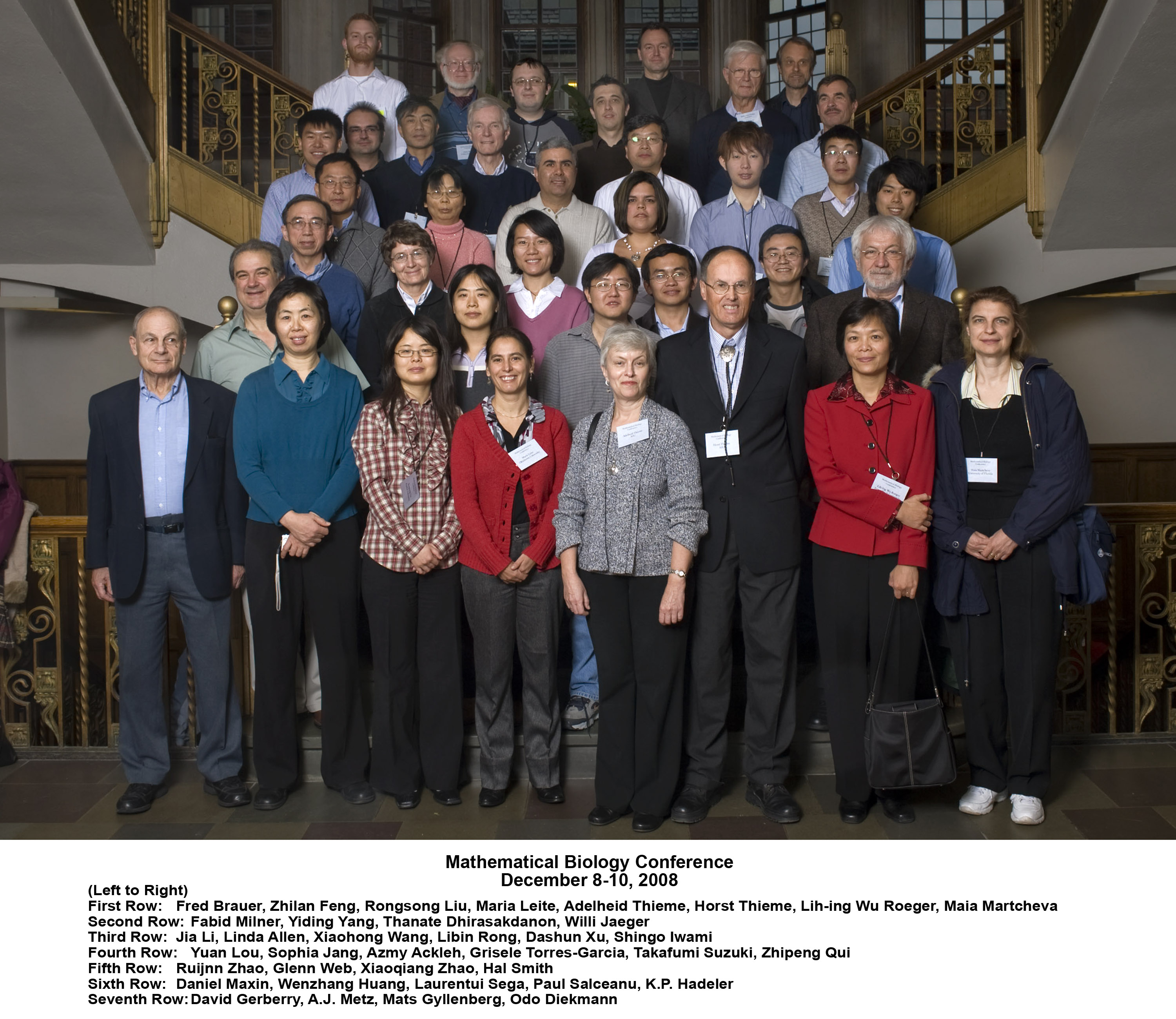 Mathematical biology conference group.